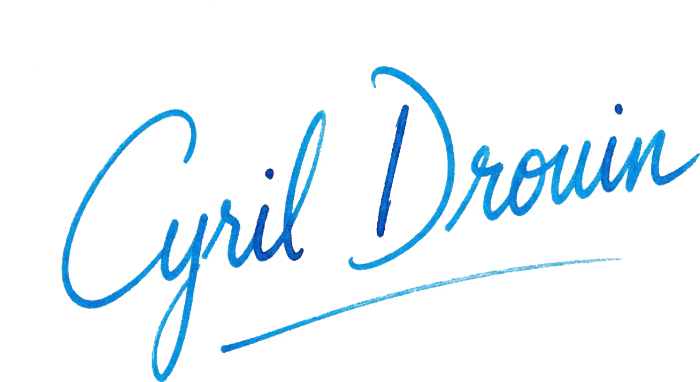 Cyril Drouin signature
